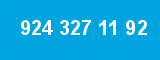 924 327 11 92